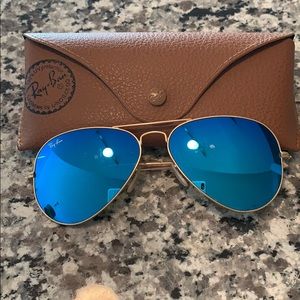 Blue Ray Ban Aviators